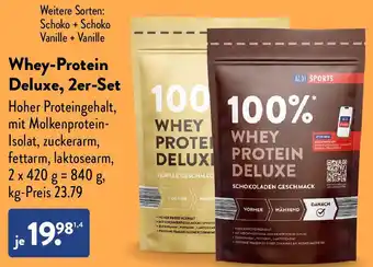 Aldi Nord Whey-Protein Deluxe, 2er-Set Angebot