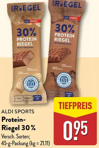 Aldi Nord ALDI SPORTS Protein Riegel 30% Angebot