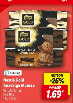 Lidl Nestlé gold knackige mousse Angebot