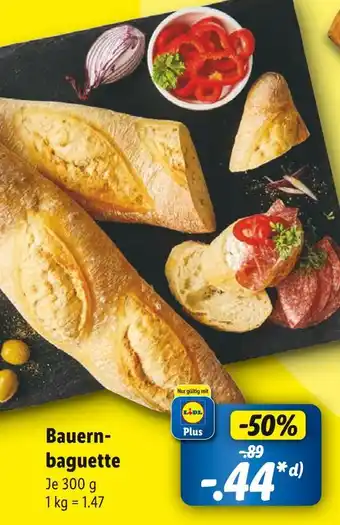 Lidl Bauernbaguette Angebot