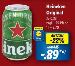 Lidl Heineken heineken original Angebot