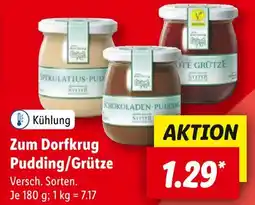 Lidl Zum dorfkrug pudding oder grütze Angebot