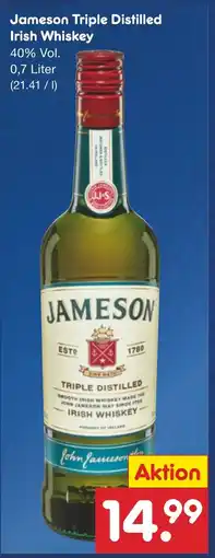 Netto Marken-Discount Jameson Triple Distilled Irish Whiskey Angebot