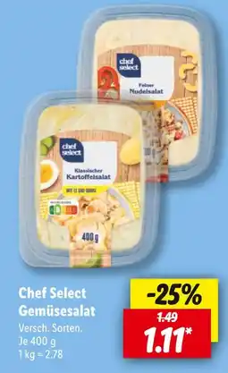 Lidl Chef select gemüsesalat Angebot