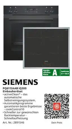 XXXLutz Siemens pq611iaab iq300 einbauherdset Angebot