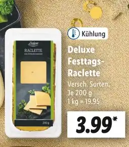 Lidl Deluxe festtags-raclette Angebot