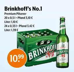 Trink und Spare Brinkhoff’s no.1 premium pilsener Angebot