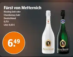 Trink und Spare Fürst von metternich riesling sekt oder chardonnay sekt Angebot