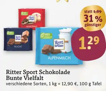 tegut Ritter sport schokolade bunte vielfalt Angebot