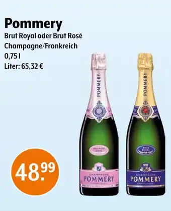 Trink und Spare Pommery brut royal oder brut rosé Angebot