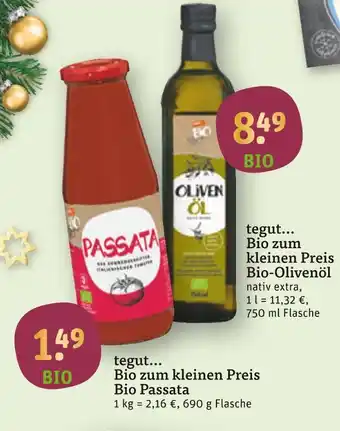 tegut Tegut... bio zum kleinen preis bio-olivenöl oder bio zum kleinen preis bio passata Angebot