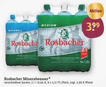 tegut Rosbacher mineralwasser Angebot