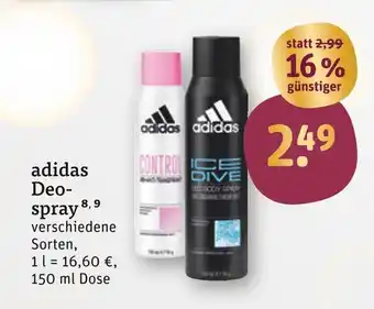 tegut Adidas deospray Angebot