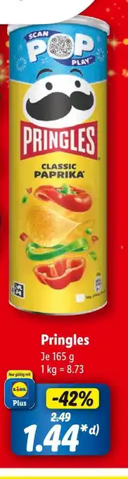 Lidl Pringles classic paprika Angebot