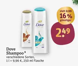 tegut Dove shampoo Angebot