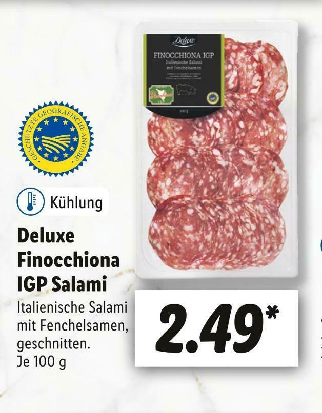 Deluxe finocchiona igp salami Angebot bei Lidl