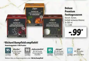 Lidl Deluxe premium festtagssaucen Angebot