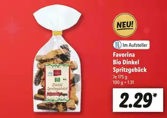 Lidl Favorina bio dinkel spritzgebäck Angebot