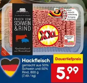 Netto Marken-Discount GUT PONHOLZ Hackfleisch Angebot