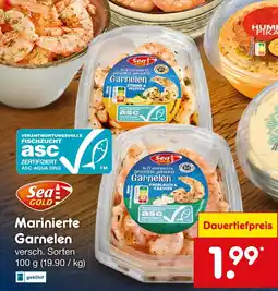 Netto Marken-Discount GOLD Sea Marinierte Garnelen Angebot