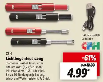 Lidl Cfh lichtbogenfeuerzeug Angebot