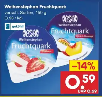 Netto Marken-Discount Weihenstephan Fruchtquark Angebot