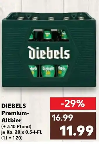 Kaufland DIEBELS Premium- Altbier Angebot