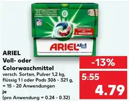 Kaufland ARIEL Voll- oder Colorwaschmittel Angebot