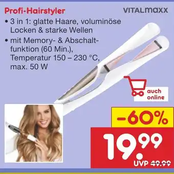 Netto Marken-Discount VITALMAXX Profi-Hairstyler Angebot