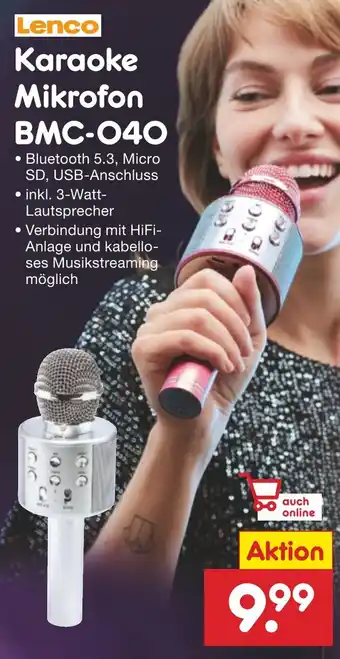 Netto Marken-Discount Lenco Karaoke Mikrofon BMC-040 Angebot