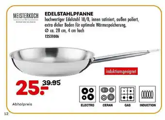 Möbel Kraft Meisterkoch Edelstahlpfanne Angebot