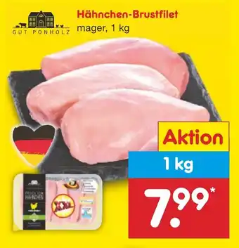 Netto Marken-Discount GUT PONHOLZ Hähnchen-Brustfilet Angebot