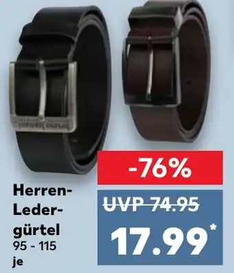 Kaufland Herren- leder- gürtel bruno banani Angebot