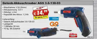 Stabilo Fachmarkt Gelenk-akkuschrauber Ags 3.6-13.-03 Güde Angebot