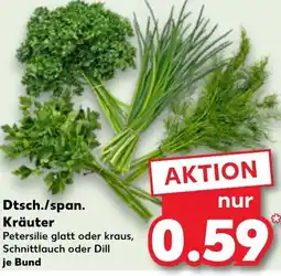 Kaufland Dtsch./span. Kräuter Angebot