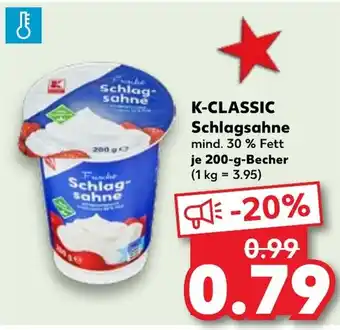 Kaufland K-CLASSIC Schlagsahne Angebot