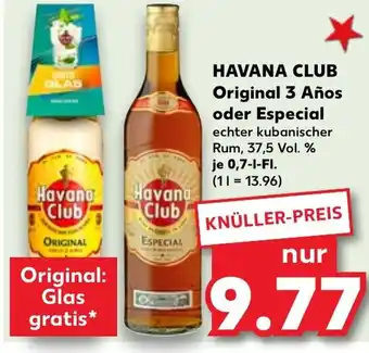 Kaufland HAVANA CLUB Original 3 Años oder Especial Angebot