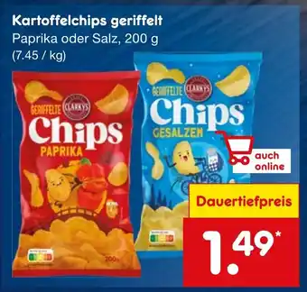 Netto Marken-Discount CLARKYS Kartoffelchips geriffelt Angebot