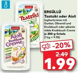 Kaufland ERGÜLLÜ Tzatziki oder Aioli Angebot