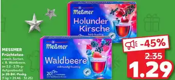 Kaufland MESSMER Früchtetee Angebot