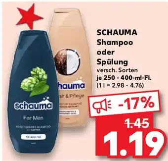 Kaufland SCHAUMA Shampoo oder Spülung Angebot