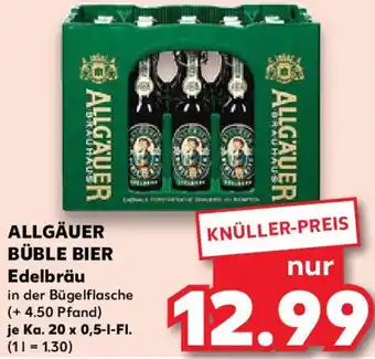 Kaufland ALLGÄUER BÜBLE BIER Edelbräu Angebot