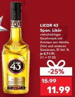 Kaufland LICOR 43 Span. Likör Angebot