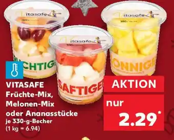 Kaufland VITASAFE Früchte-Mix, Melonen-Mix oder Ananasstücke Angebot