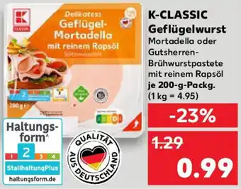 Kaufland K-CLASSIC Geflügelwurst Angebot