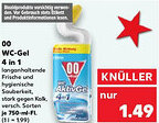 Kaufland 00 WC-Gel 4 in 1 Angebot