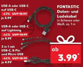 Kaufland FONTASTIC Daten- und Ladekabel Angebot