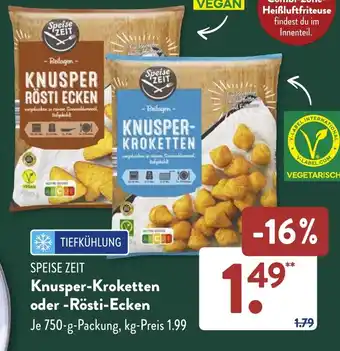 Aldi Süd SPEISE ZEIT Knusper-Kroketten oder -Rösti-Ecken Angebot