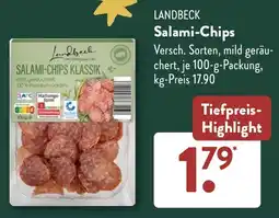 Aldi Süd LANDBECK Salami-Chips Angebot