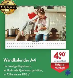 Aldi Süd Wandkalender A4 Angebot